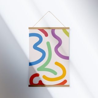 01 Wooden Poster Hanger Mockup copy